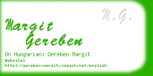 margit gereben business card